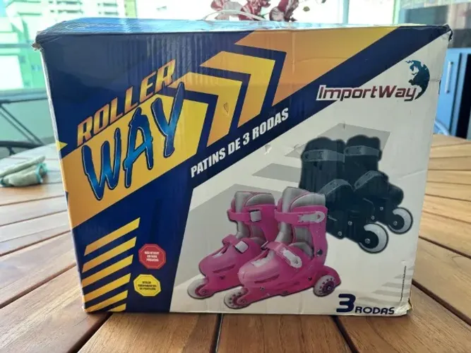 Patins Inline Importway Roller Way Preto Ajustável