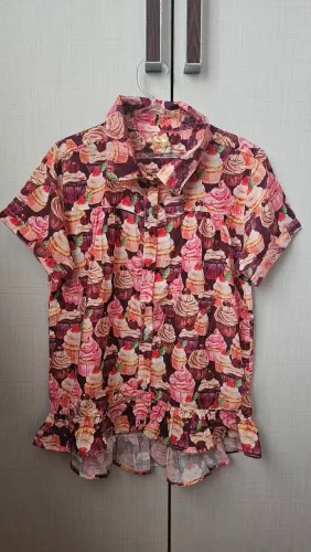 Blusa cup cake 6 anos 