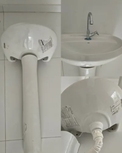 Kit coluna e lavatório Deca ravena