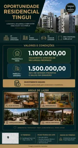 Imóvel para venda com 2000 metros quadrados em Tingui - Curitiba - PR