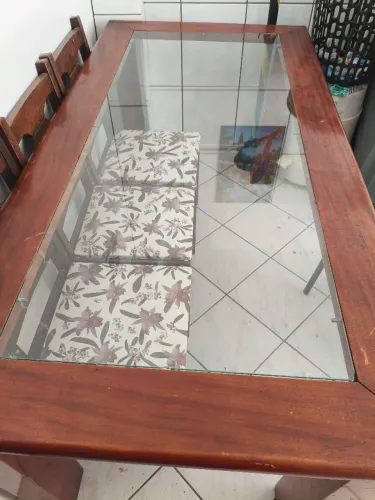 Vendo mesa de vidro