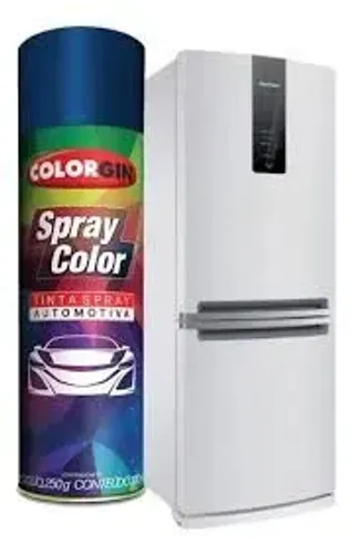 Tinta automotiva colorgin spray branco (geladeira)