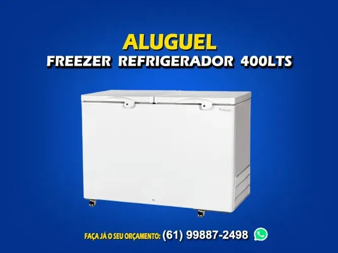 Locação de freezer refrigerador 400 litros