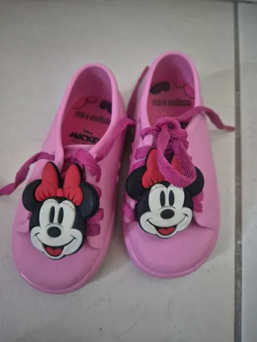 Tênis melissa rosa da minnie