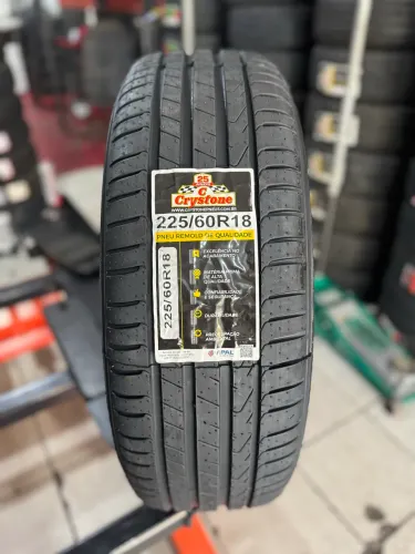 Pneu 225/60/18 Remold Crystone borracha vipal (instalação grátis)