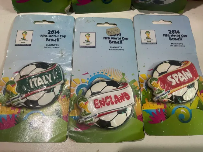 Seis ímã decorativo de geladeira oficial da Copa do Mundo FIFA Brasil 2014