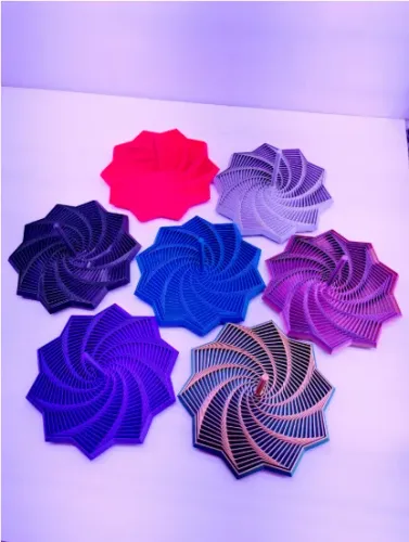 Brinquedo Antiestresse Fidget Espiral - Impressão 3D | Relaxante e Divertido