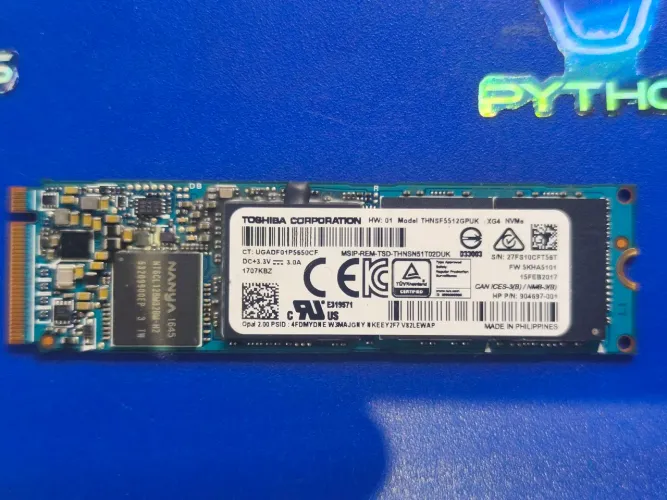 SSD m.2 nvme Toshiba 512gb