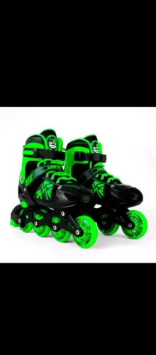 Patins verde com preto