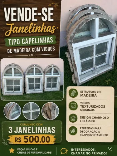 Capelinhas em madeira