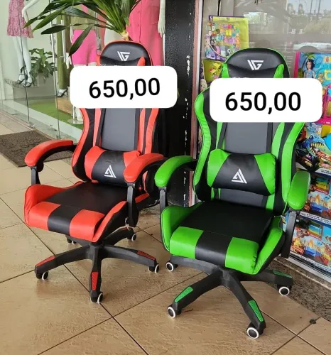 CADEIRA GAMER- RECLINAVEL E GIRATÓRIA 
