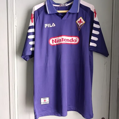 Camisa Retrô Titular da Fiorentina Fila da Temporada 1998/1999 , GG