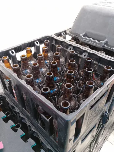 Caixa de cerveja de vidro retornável de 300 ml