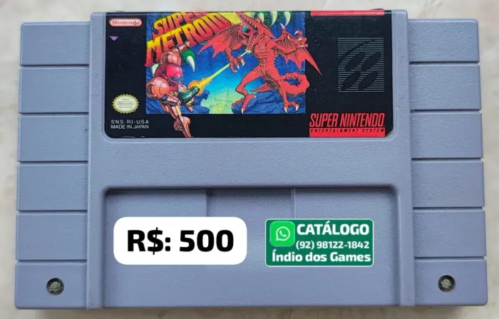 Super Metroid = R$: 500