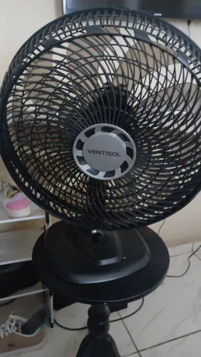 Ventilador de Mesa Ventisol Turbo 10 Pás 40cm Preto