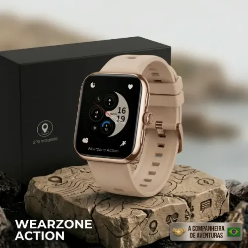 Smartwatch Wearzone Action GPS Tela AMOLED 3ATM