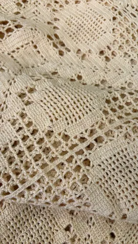 Colcha de crochê artesanal - Casal (2,20 x 2,50 m)