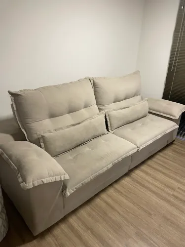 Sofá 4 lugares Retrátil Reclinável 