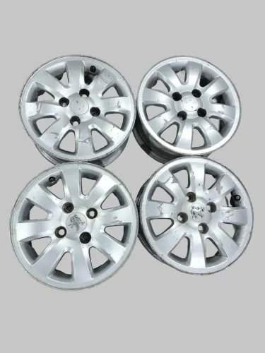 Jogo de Rodas Aro 14 Peugeot Citroen Ford 4x108 Original 207 206 Roda Liga Leve 206 207 