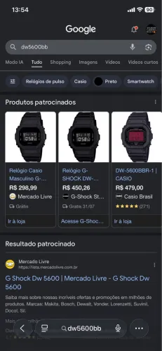 Relógio gshock dw5600