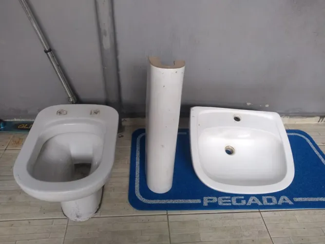 Kit pia e vaso sanitário 