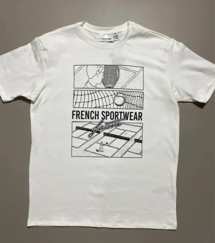Camiseta Lacoste French Sportwear Off-white