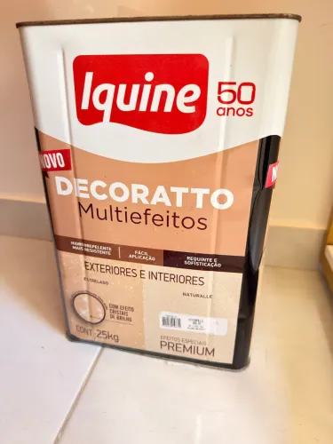 Tinta inquine Decoratto Naturalle cor Areia 25kg