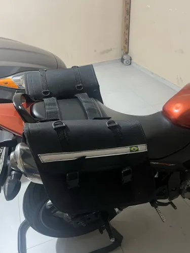 Bolsa Lateral para Moto (Saddlebag) Universal - Boa Capacidade