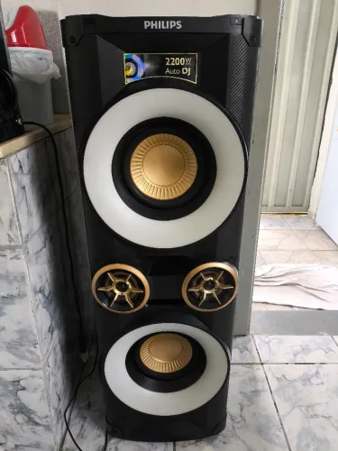 Caixa de Som Phillips Nitro NX6 2200W !! Sistema DJ nela !! 