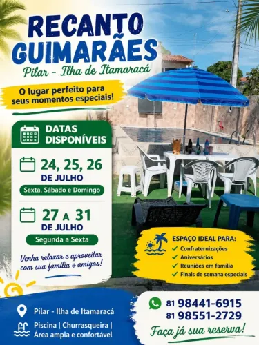Recanto Guimarães itamaraca pilar