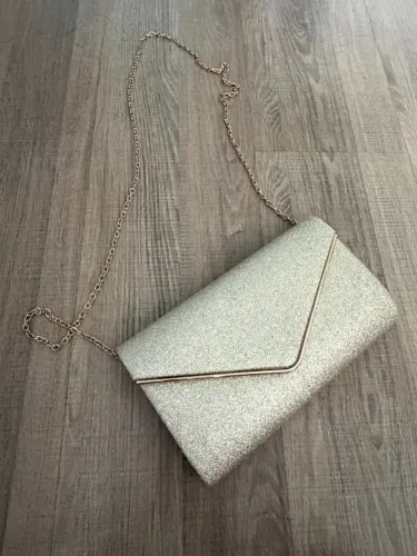 Bolsa Clutch Dourada