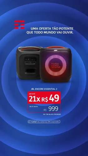 JBL Encore essential 2 na oferta dos namorados!