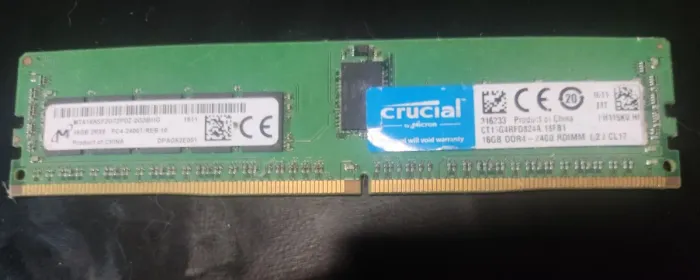Vendo memória 16GB DDR4 ECC Crucial