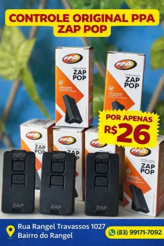 Controle para motor de portão PPA ZAP POP B2 original /fazemos também codificação