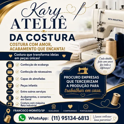 Trabalho com costura