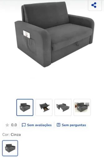 Vendo sofá-cama Novo URGENTE
