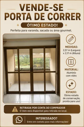 Porta de Correr de Alumínio