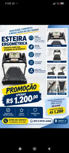 Esteira ergométrica 