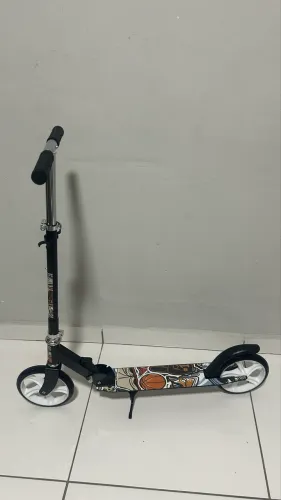 Patinete infantil adulto 2 rodas até 100kg dobrável portátil 