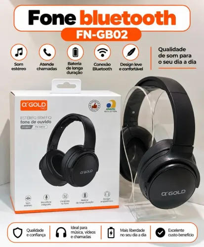 Fone Bluetooth ?GOLD FN-GB02