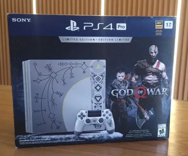 Console PS4 Pro God Of War Edition 1Tb Completo e Desbloqueavel 