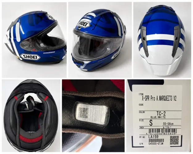 CAPACETE SHOEI X-SPR PRO MARQUEZ 73 V2 ORIGINAL - TAMANHO S (55-56cm)