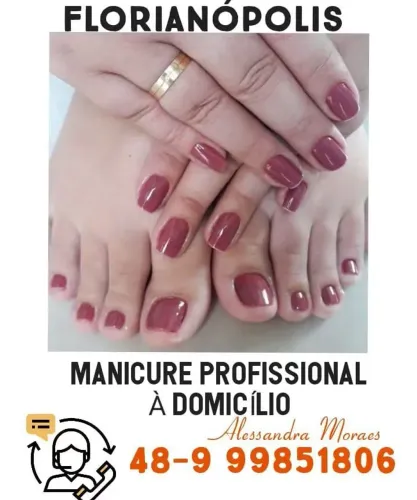 Manicure profissional à domicílio 