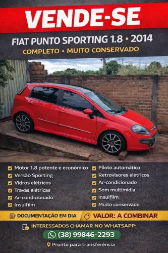 Fiat Punto Sporting 1.8 Flex 8v/16v 5P 2014