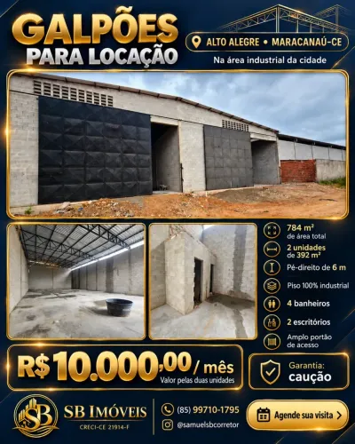 GALPÃO EM MARACANAÚ CE ALTO ALEGRE I