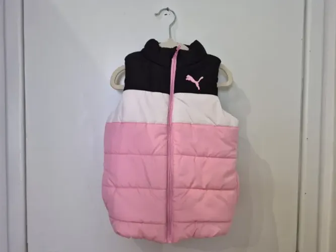 Colete Puffer PUMA Infantil Menina Original (Importado do Canadá) - Tam 4