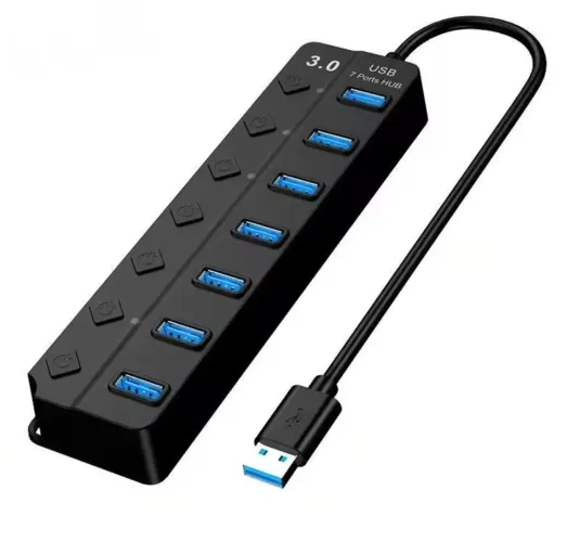 Hub USB 3.0 7 Portas com indicador Led
