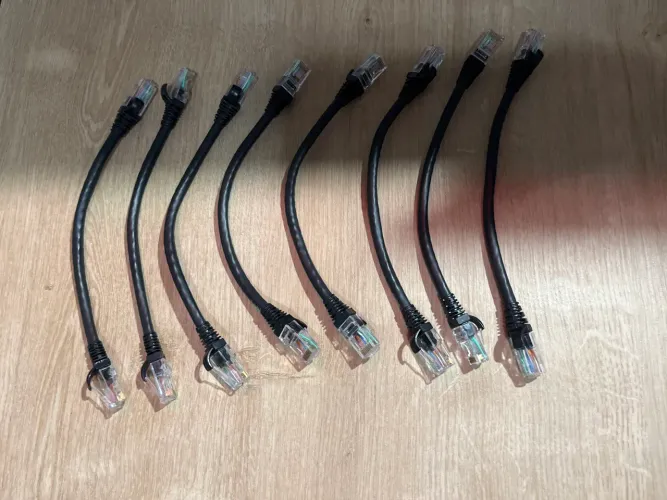 Cabos de Rede CAT6 RJ45 - Lote com 8 Unidades