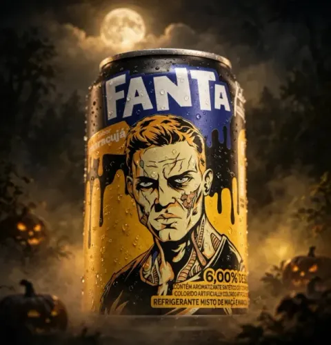 Lata Maracujá Fanta Halloween 2026 Edição Limitada