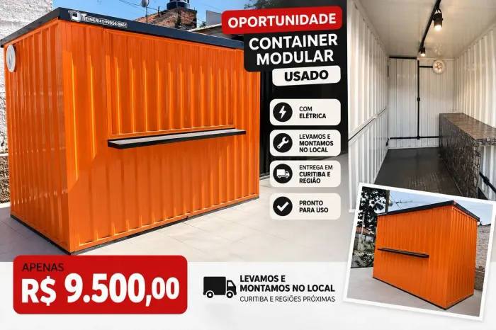 Container Desmontável Usado - ENTREGAMOS